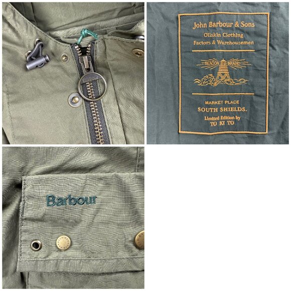 Barbour To Ki To Jacket Mens Medium M Green Inaka Field Utility Military SAMPLE - Picture 7 of 12